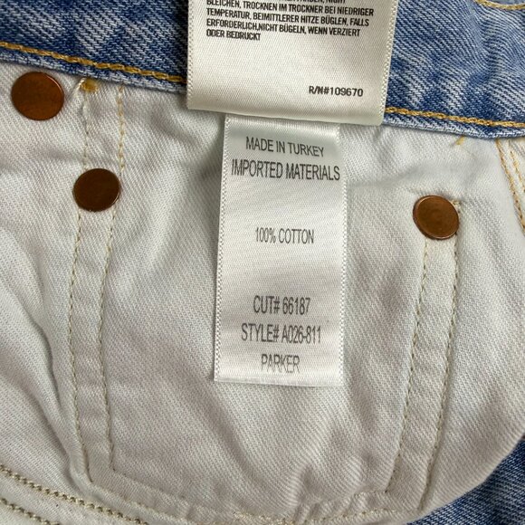 AGOLDE Parker Vintage Cut Off Shorts, Swapmeet Size 24 - Picture 7 of 7